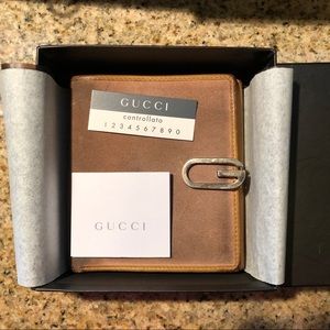 Gucci Pink Suede Wallet